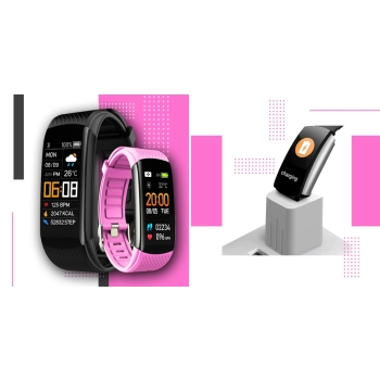 Smartwatch GIEWONT sportowy z dwoma paskami do noszenia