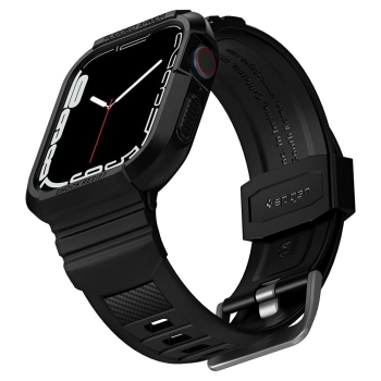 SPIGEN RUGGED ARMOR PRO APPLE WATCH 4 / 5 / 6 / 7 / 8 / 9 / SE (44 / 45 MM) BLACK
