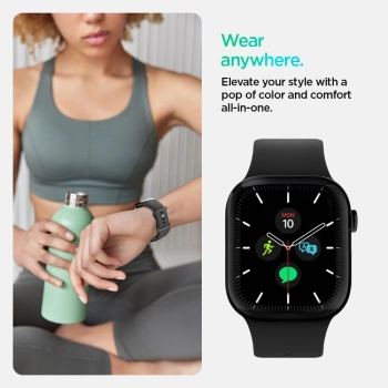 Pasek Spigen Nano Pop na Apple Watch 44 / 45 / 46 / 49 mm - czarno-szary