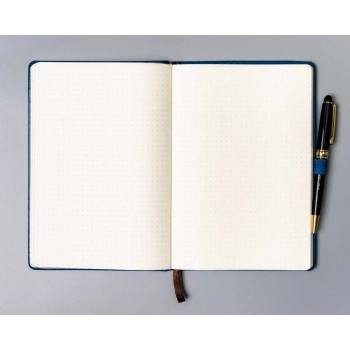 Notes notatnik organizer planer w kropki zeszyt Peterson z gumką A5