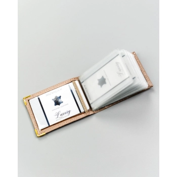 Etui na karty skórzane 301-BL-BEIGE