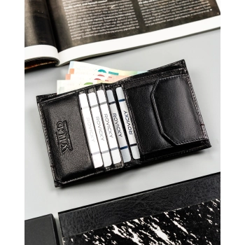 Portfel męski skórzany Always Wild rfid skóra naturalna mały pionowy