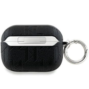 Karl Lagerfeld KLAP2PGKCPK AirPods Pro2 (2022/2023) cover czarny/black Monogram Karl & Choupette Head