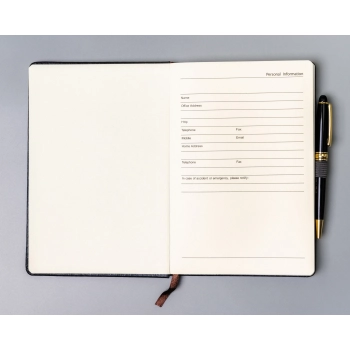 Notes notatnik planer organizer A5 Peterson w kropki zeszyt z gumką
