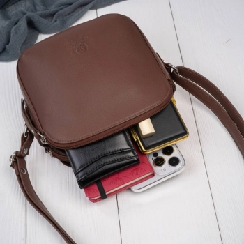 Skórzana torebka crossbody damska Paolo Peruzzi na ramię