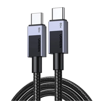 Kabel USB-C do USB-C Ugreen L524, 60W, PD, 1m (szary)