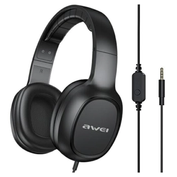AWEI słuchawki nauszne GM-6 jack 3,5mmczarny/black
