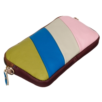 Saszetka damska torebka skórzana listonoszka śliczna na ramię crossbody