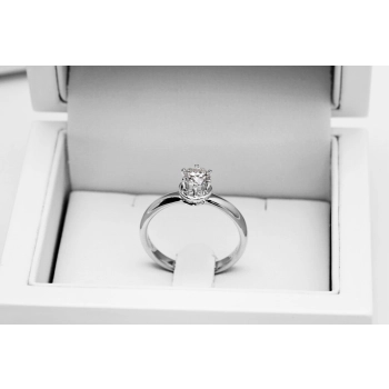 Pierścionek zaręczynowy z diamentem 0,50ct złoto 18k