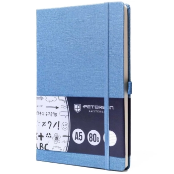 Notes planer notatnik organizer Peterson zeszyt A5 planner z gumką w linie
