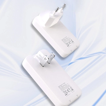 Ładowarka sieciowa podróżna GaN Dudao A65Q 65W USB-A / USB-C PD ultracienka EU / US - biała