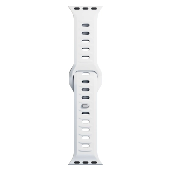 42/44/45/46/49 mm White (big) - 3mk Silicone Watch Strap for Apple