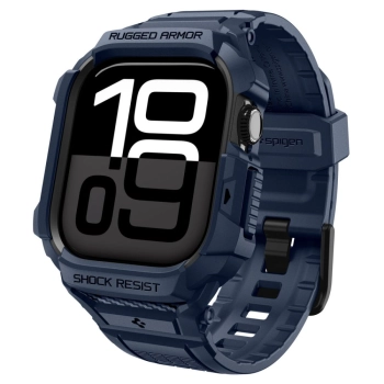 SPIGEN RUGGED ARMOR ”PRO” V2 APPLE WATCH 10 / 11 (42 MM) NAVY BLUE