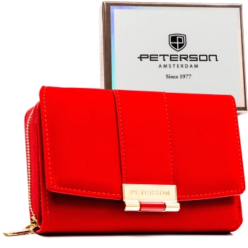 Portfel damski Peterson poziomy RFID stylowy na prezent