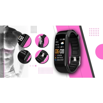 Smartwatch GIEWONT sportowy z dwoma paskami do noszenia