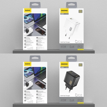 Ładowarka sieciowa Dudao A28 45W GaN USB-C - biała