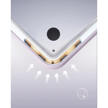 INNOSTYLE ZESTAW TORBA NA LAPTOPA 13 14 WODOODPORNA + ETUI NA GADŻETY FIOLET