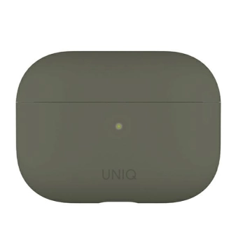 UNIQ etui Lino AirPods ProSilicone szary/grey moss