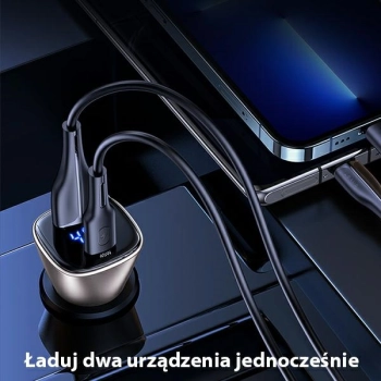 USAMS Ład. sam. C29 45W 2xUSB-AFast Charge jasno złoty/light gold CC154CC01(US-CC154)