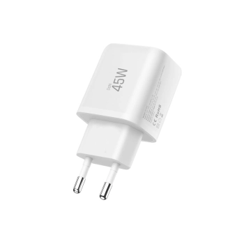 TECH-PROTECT NCA45W-GAN 2-PORT NETWORK CHARGER PD 45W / QC3.0 + TYPE-C CABLE WHITE
