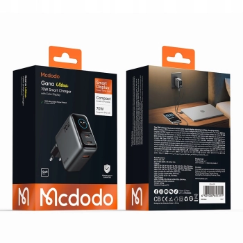 MCDODO SZYBKA ŁADOWARKA SIECIOWA ZASILACZ KOSTKA 3X USB-C USB-A GAN 70W
