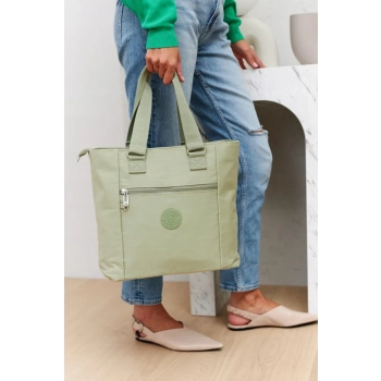 Nylonowy, pojemny shopper damski - Peterson