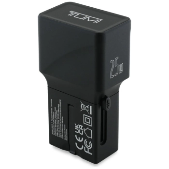 Ładowarka sieciowa TUMI Travel Adapter   25W USB-C / USB-A czarny