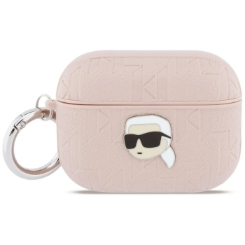 Etui Karl Lagerfeld Monogram Karl Head   do AirPods Pro 3 różowy