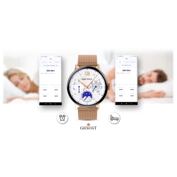 Smartwatch Damski GIEWONT Złoto do Codziennego Noszenia