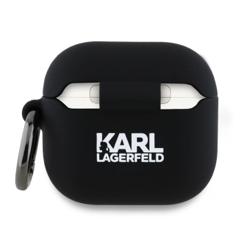 Karl Lagerfeld KLA4RUNCHK AirPods 4      cover czarny/black Silicone Choupette Head 3D