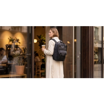 HIMAWARI plecak miejski szkolny na laptopa 17L unisex 10 kieszeni