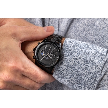 Zegarek Męski Giewont Chronograph Sapphire Czarny GW9460-B1