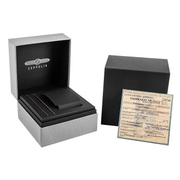 Zegarek Męski ZEPPELIN LZ127 Graf Zeppelin Dual Time 7644-5 + BOX