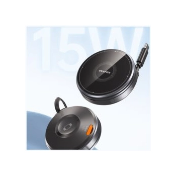 Ładowarka indukcyjna 3w1 AWEI W27 15W    z kablem USB-C Fast Charging czarny