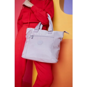 Nylonowy, pojemny shopper damski - Peterson
