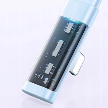 MCDODO KABEL KĄTOWY USB LIGHTNING PŁASKI 36W DO IPHONE 13 14 NIEBIESKI 1M