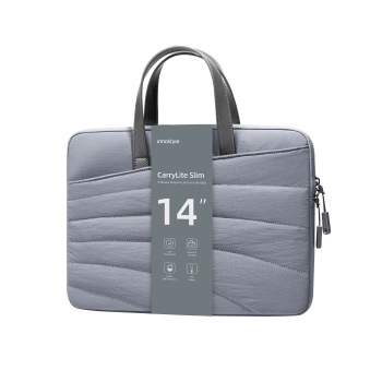 INNOSTYLE DAMSKA TORBA NA LAPTOPA 13 14 WODOODPORNA CARRYLITE SLIM SZARA
