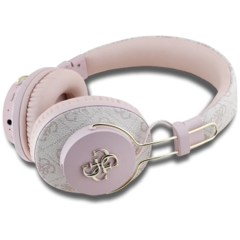 Słuchawki nauszne Guess Bluetooth ENC    Metal 4G Logo różowy