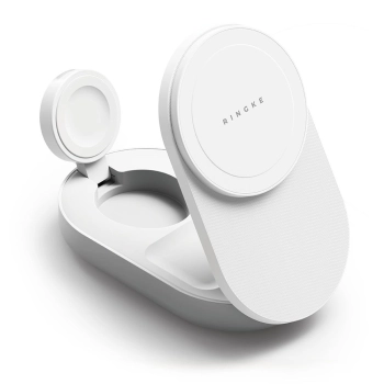 RINGKE 3IN1 MAGNETIC MAGSAFE WIRELESS FOLDING CHARGER 25W QI2.2 WHITE