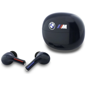 Słuchawki Bluetooth TWS BMW Printed Logo granatowy