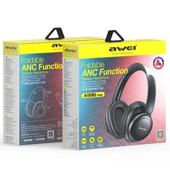 AWEI słuchawki nauszne A996 Pro ANCBluetooth czarny/black