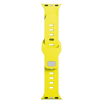 38/40/41/42 mm Yellow (small) - 3mk Silicone Watch Strap for Apple