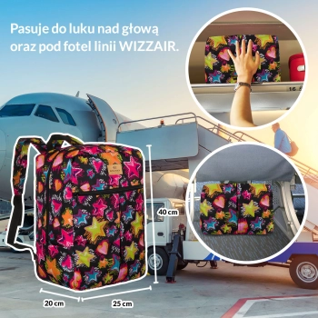 ROVICKY pojemny plecak torba do samolotu bagaż