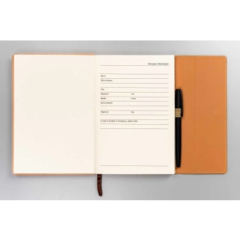 Notes A5 notatnik planer organizer z długopisem dziennik w linie na magnes