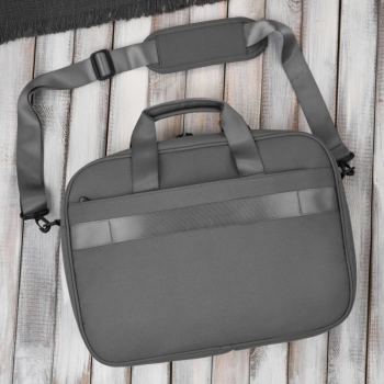 Torba na laptopa materiałowa unisex lekka do ręki na ramię