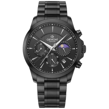 Zegarek Męski Giewont Chronograph Sapphire Czarny GW9460-B1