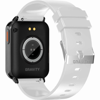 Smartwatch Gravity Biało z 2 Paskami do codziennego noszenia