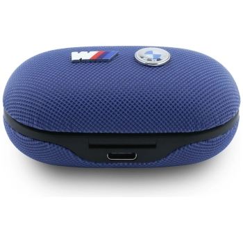 Słuchawki Bluetooth TWS BMW M Metal Logo ENC niebieski
