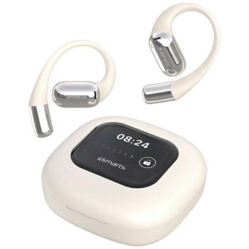 Słuchawki Bluetooth 4smarts SkyBuds OWS  z ekranem AI beżowy