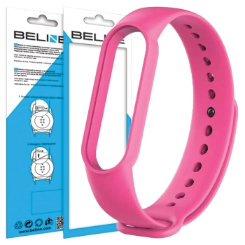 Beline pasek Mi Band 7/6/5różowy/pink